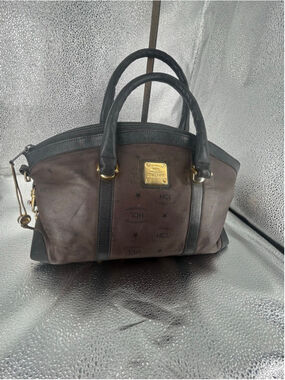 Women's HCL Brown Black Leather Satchel One Size